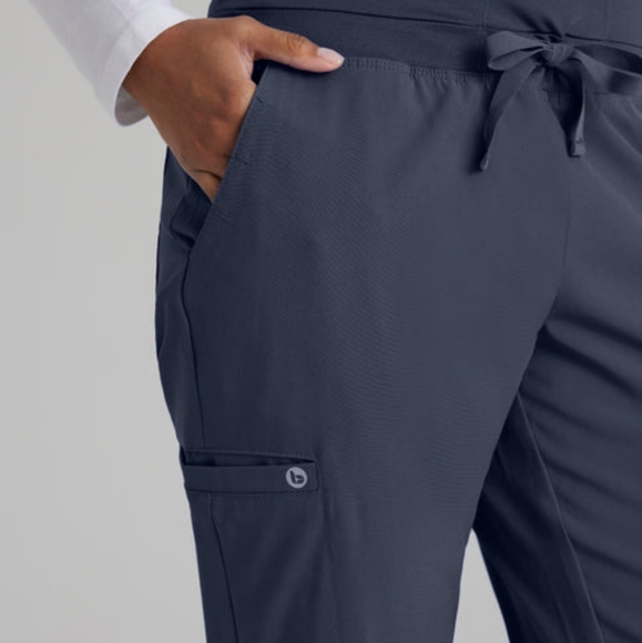 Barco One Women’s Wine Stride 5-Pocket Mid-Rise Cargo Scrub Pant Size Small New - Picture 5 of 6